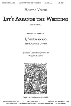 Lets Arrange The Wedding - Ssattb A Cap by Vecchi Horatio - Ballard William - for SATB
