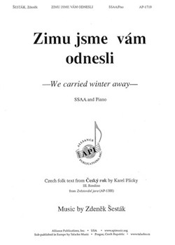 Zimu jsme vam odnesli - We carried winter away by Sestak Zdenek for SSAA and Piano
