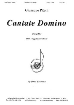 Cantate Domino by Machan James - Machan James - for SSAA a cappella