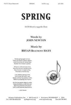 Spring by Hays Bryan Beaumont for SATB a cappella