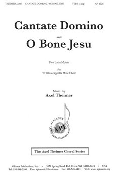 Cantate Domino/o Bone Jesu - Ttbb A Cap by Theimer Axel for TTBB