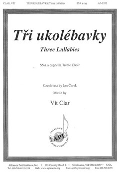 Tri Ukolebavky by Clar Vit for SSA a cappella