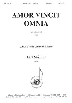 Amor Vincit Amnia by Malek Jan for SSAA (W/flute)