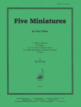 5 Miniatures by Pavel Jan for Flute Quartet