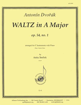 Waltz In A Major - C Instruments (fl Violin Or Oboe) -pno by for