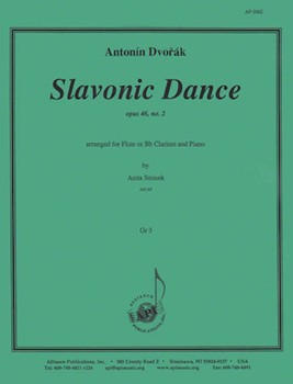 Slavonic Dance Opus 46 No. 2 - Fl Or Clnt-pno by for