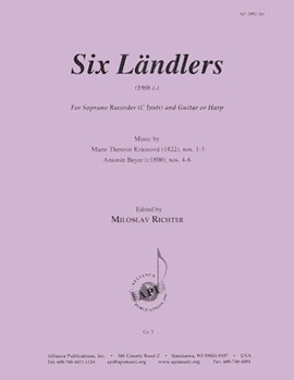 Six Landlers Fr 19th C - Rcdr-gtr