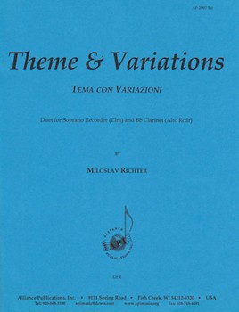 Theme & Variations For Sopr Rcdr & Clnt by for