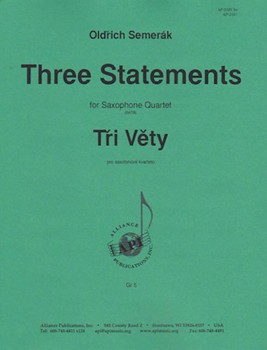 Three Statements For Sax Qt - Set