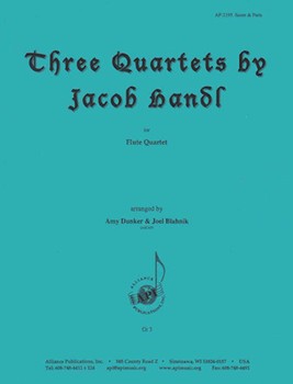 Three Quartets By Jacob Handl - Fl 4 by for