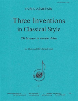 Three Inventions In Classical Style - Fl & Clt by for