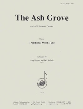 The Ash Grove - Satb Recdr Ens by for