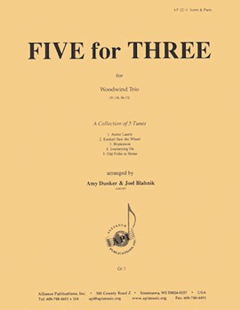 Five For Three - Ww 3(fl Ob Cl) by for