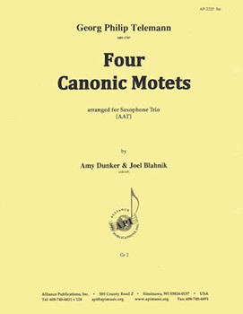 Four Canonic Motets - Sax Trio (aat) by for