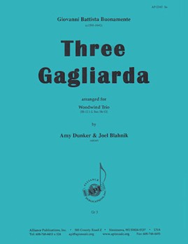 Three Gagliarda - Ww 3-cl 1-2-bsn-bscl Buonavente/dunker-blahnik by for