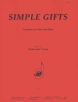 Simple Gifts [flute or piccolo] Correa