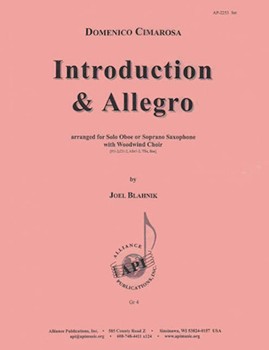 Introduction & Allegro - Sopr Sax & Ww Chr (8) by for