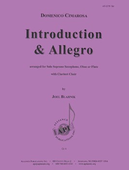 Introduction & Allegro - S Sax W Clnt Chr by for