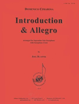 Introduction & Allegro - Sax Chr by for