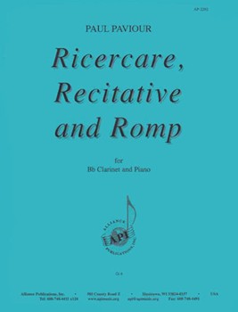 Ricerare Recitative And Romp - Clarinet & Piano by for