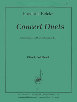 Concert Duets For Sopr & Bari Sax Duo by for