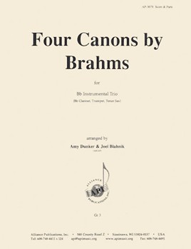 Four Canons By Brahms Fr Op. 113 - Clnt 3