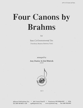 Four Canons By Brahms Fr Op. 113 - Bsn 3