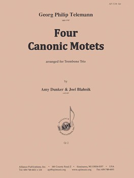 Four Canonic Motets For Trombone Trio by for
