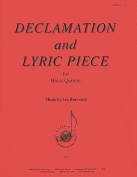Declamation And Lyric Piece For Brass Quintet by for