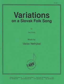 Variations On A Slovak Folk Song - Vla Duet by for