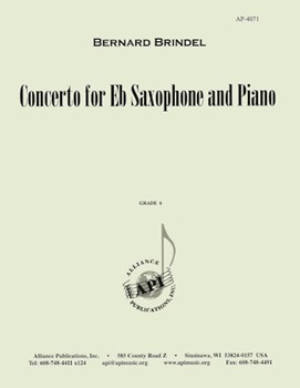 Concerto For Eb Saxophone & Piano by for