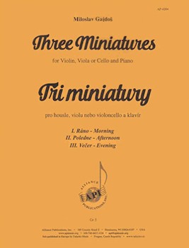 Three Miniatures: Morning Afternoon & Evening - Strg Solo-pno by for