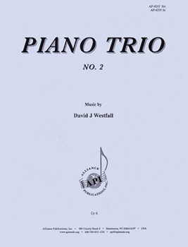 Piano Trio No. 2 - Vln Vla Pno by Westfall David J for