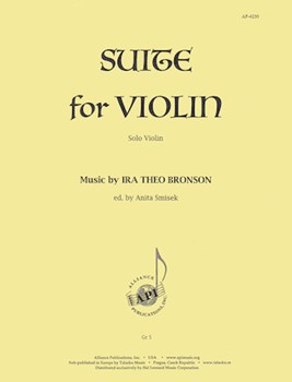 Suite For Violin - Solo Vln by for