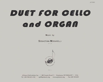 Duet For Cello And Organ by for