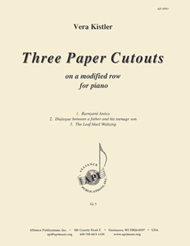 Three Paper Cutouts On A Modified Row For Piano by Kistler Vera for