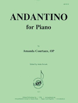 Andantino For Piano by Courtaux Amanda for
