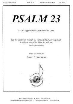 Psalm 23 by Stevenson David for SATB/hnddr