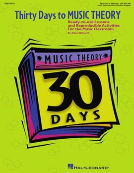 30 Days To Music Theory by Wilmeth Ellen for Teacher Book (w/Reproducibles)