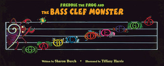 Freddie The Frog & The Bass Clef Monster by Burch Sharon Freddie the Frog for Poster (Bass Clef Monster No)