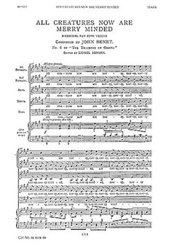 All Creatures Now Are Merry Minded by Benet John for SSATB