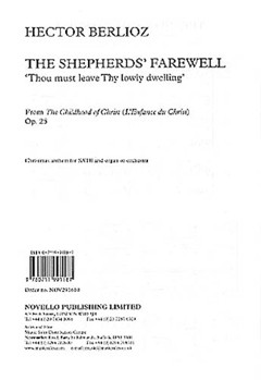 Thou Must Leave Thy Lowly Dwelling by Berlioz Hector for SATB