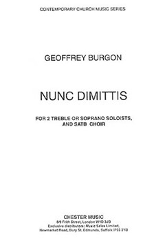 Nunc Dimittis by Burgon Geoffrey for SATB