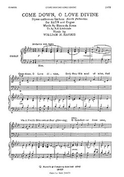 Come Down O Love Divine by Harris William Henry for SATB and Organ