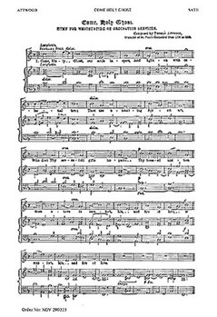 Come Holy Ghost by Attwood Thomas for SATB