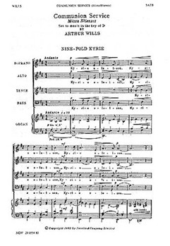 Arthur Wills: Communion Service (Missa Eliensis) by for SATB