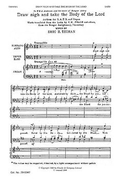 Draw Nigh and Take the Body of the Lord by Thiman Eric H for SATB