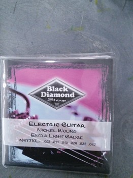 Black Diamond Electric Guitar Strings Extra Light Gauge