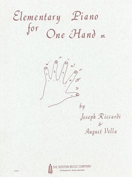 Elementary Piano For One Hand by Riccardi and Vella for Piano