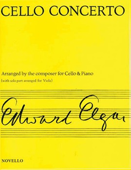 Concerto for Cello Opus 85 by Elgar Edward - Lionel Tertis - for